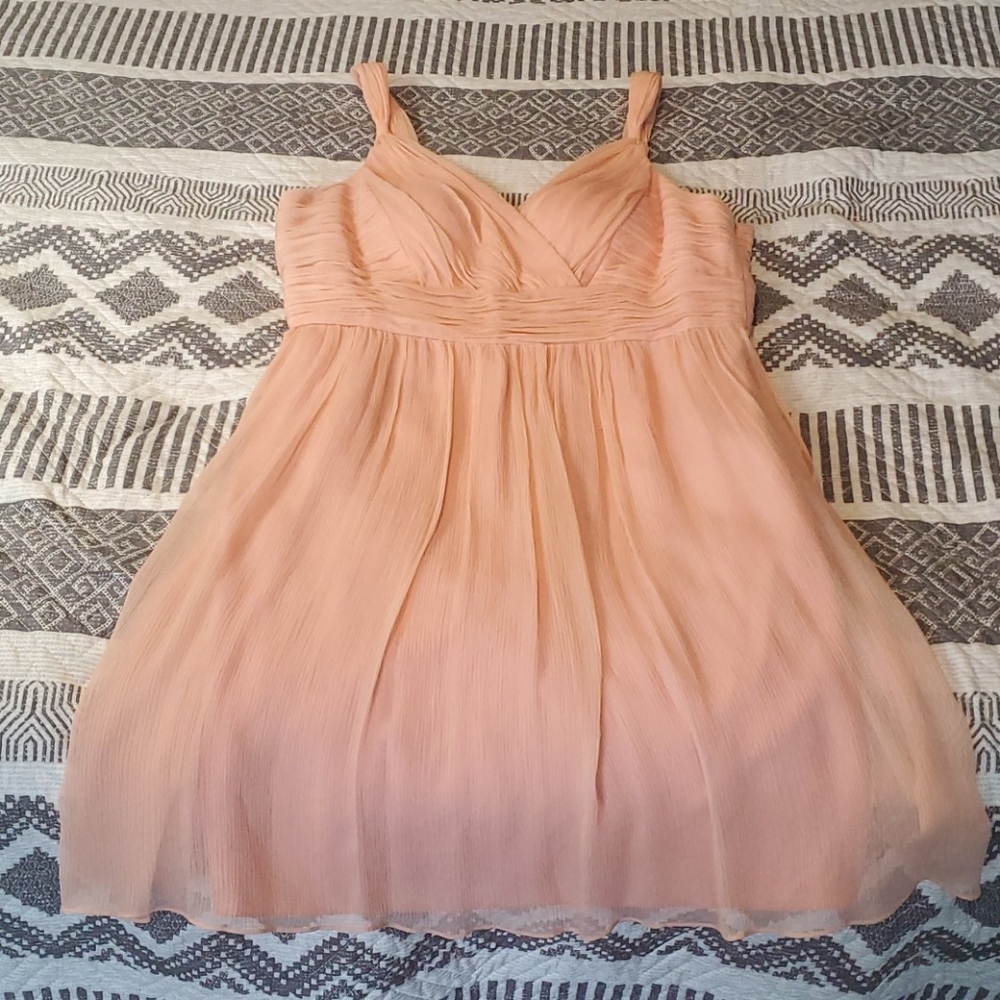 Coral Peach Bridesmaid Dress
